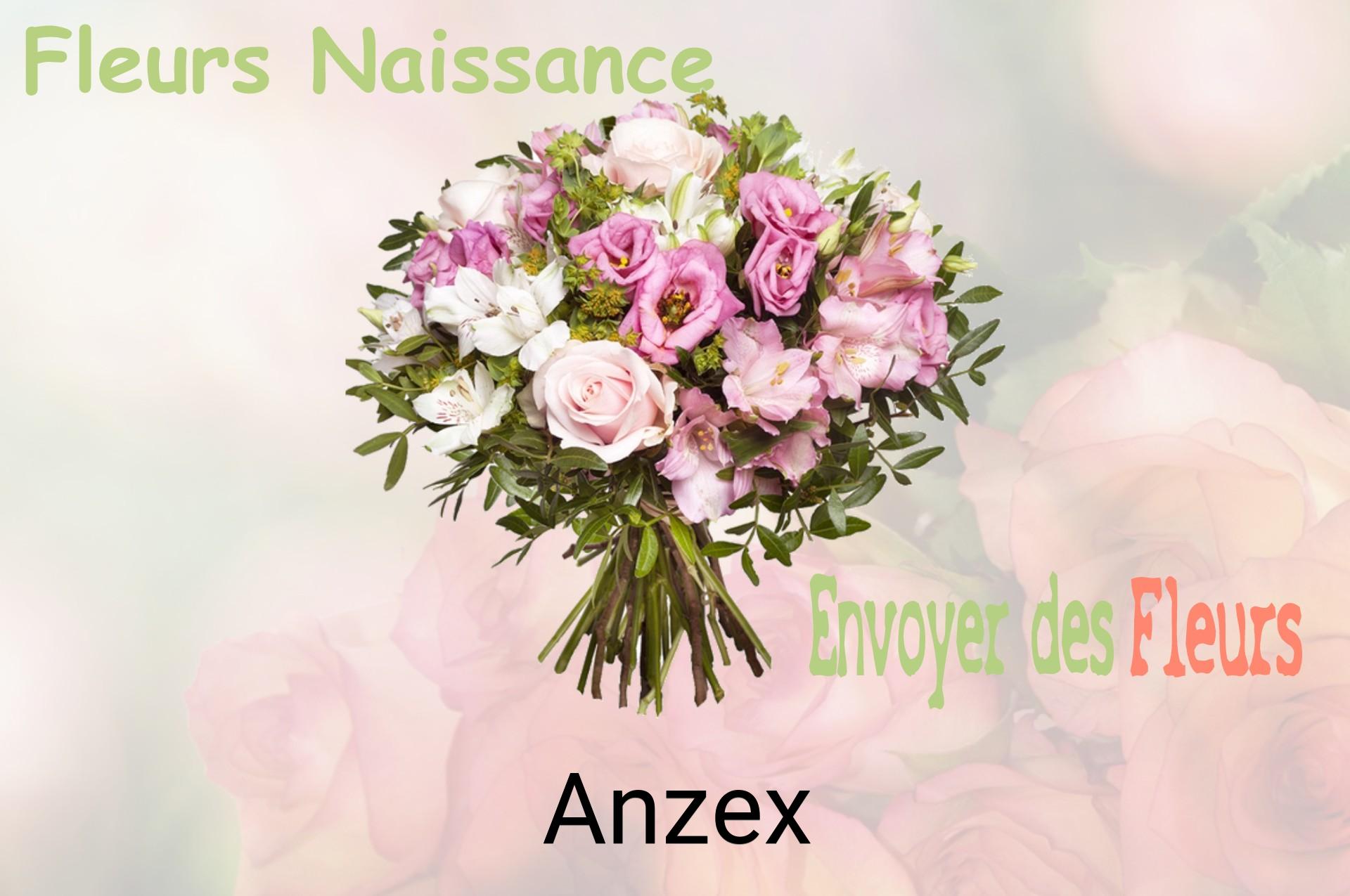 Bouquet de fleurs de naissance livré à Anzex